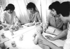 Taking care of a child’s welfare, GDR, 1984.
