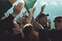 Figure 1. Shamrock Rovers ultras singing in Tallaght Stadium, Dublin.