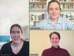 Left Simone Kühn, top right Johanna Drewelies, bottom right Kerstin Maria Pahl